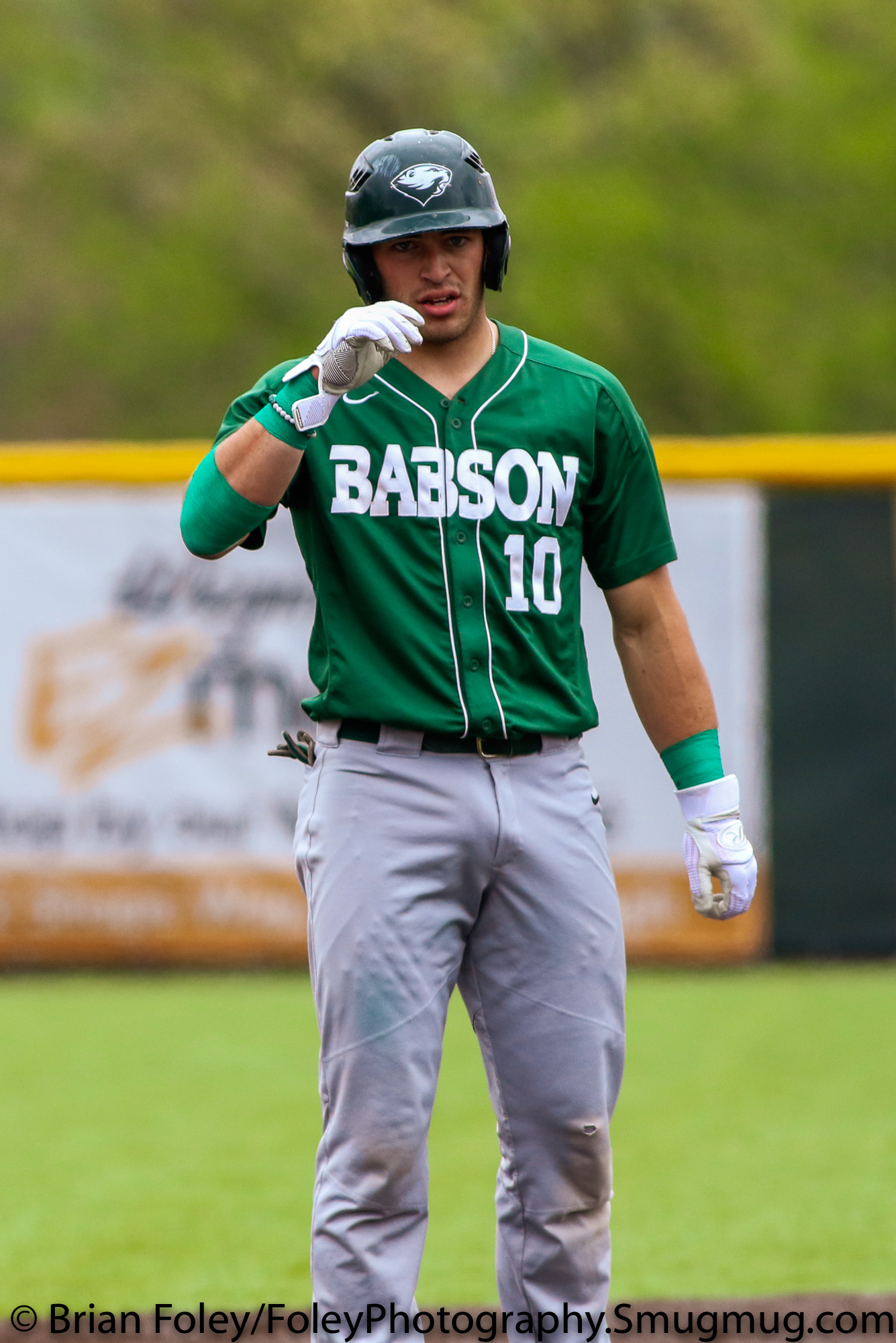 Nike Team Babson College Mens Baseball Jersey Green XL Polyester NCAA